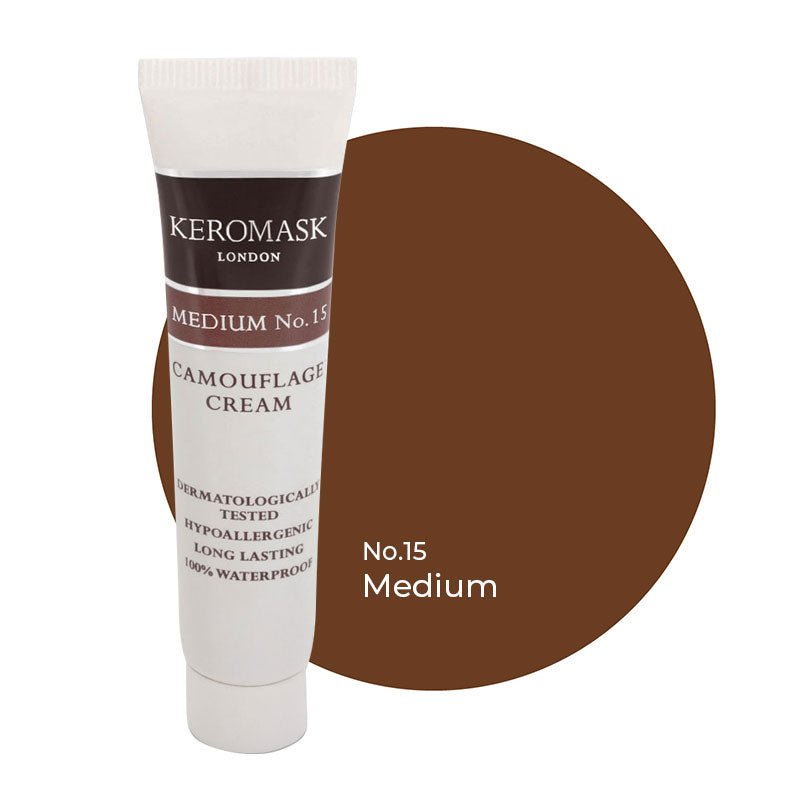 Keromask Full Cover Concealer | MEDIUM No 15 | 15ml - Keromask London